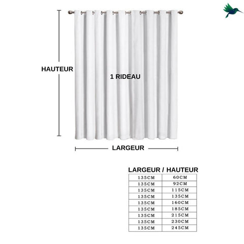 Rideau avec Plumes Déco-exotique.fr