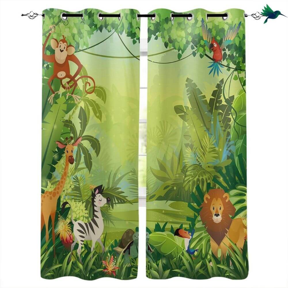 Rideaux Enfant Jungle Déco-exotique.fr