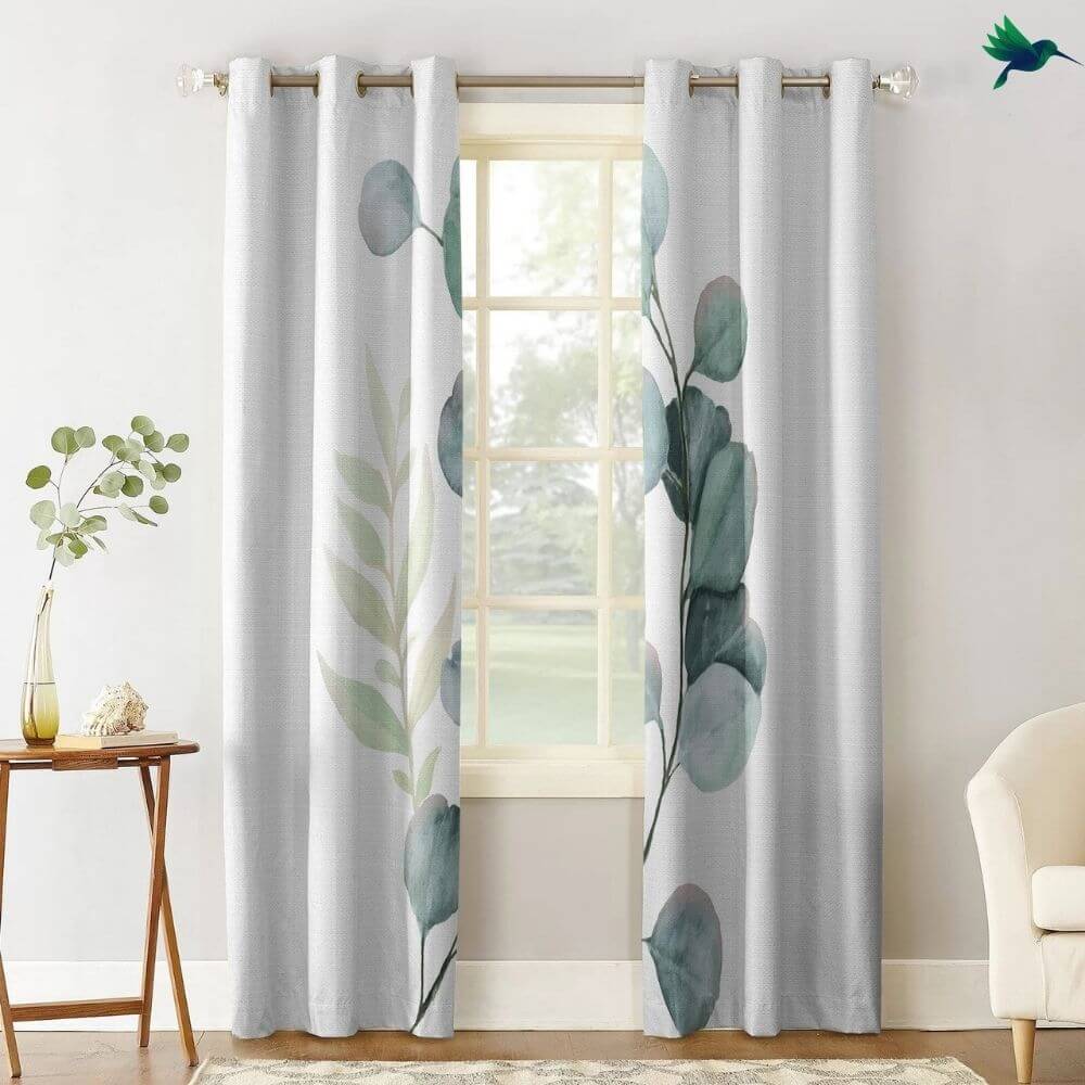 Rideaux Feuille Eucalyptus Déco-exotique.fr