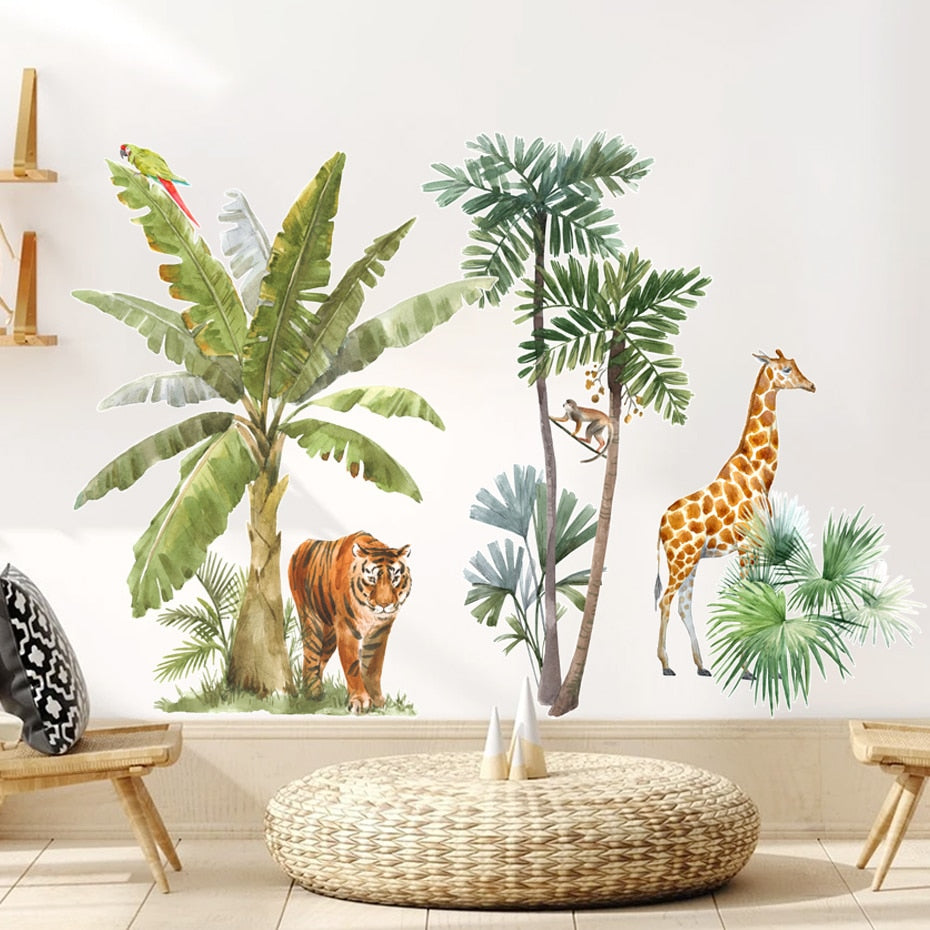 Stickers Savane Jungle Déco-exotique.fr