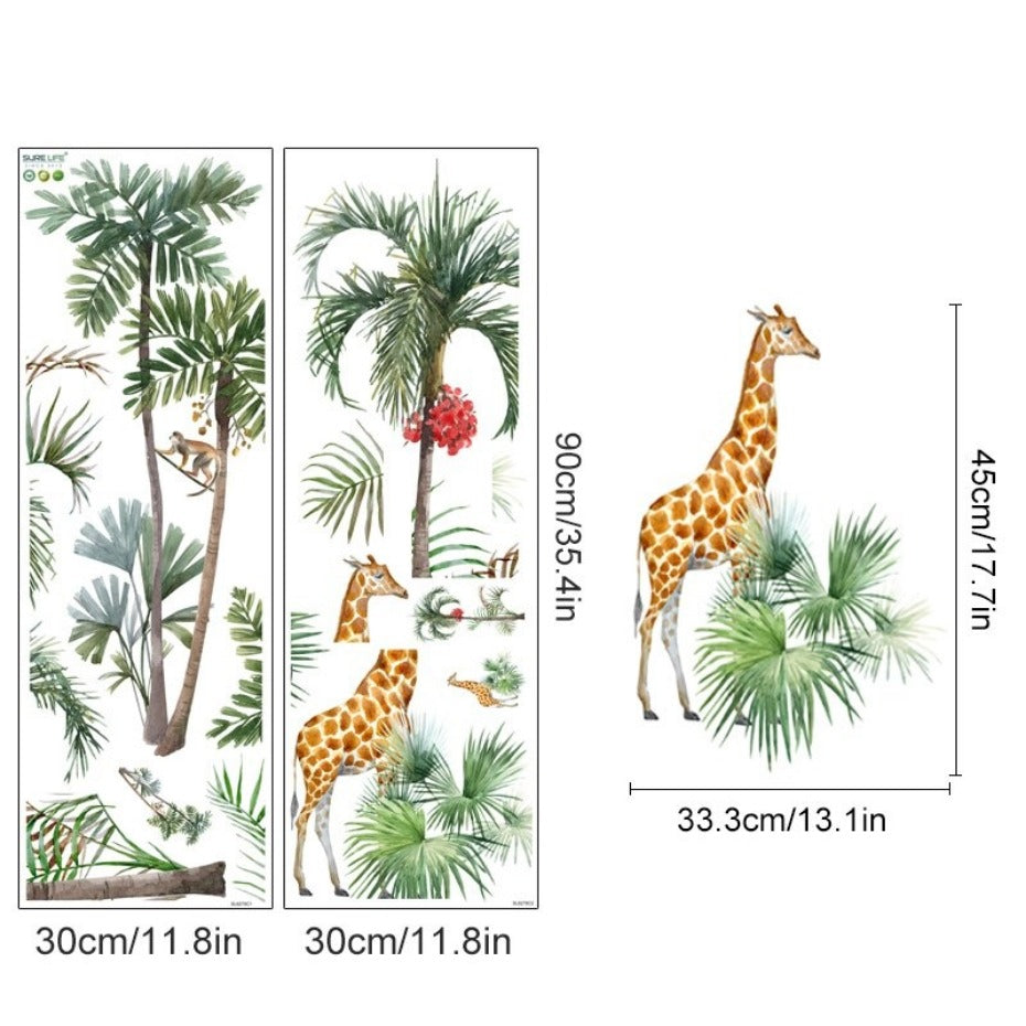 Stickers Savane Jungle Déco-exotique.fr