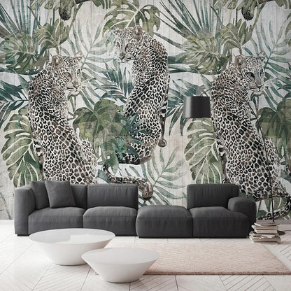 Papier peint Jungle Léopard Déco-exotique.fr