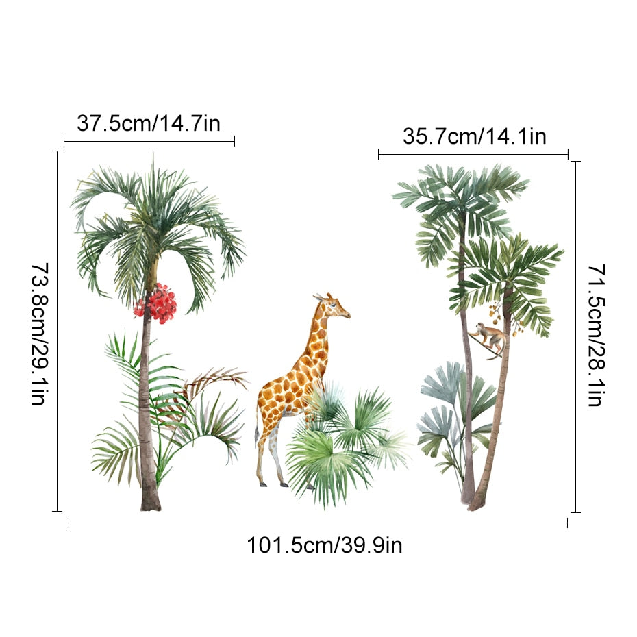 Stickers Savane Jungle Déco-exotique.fr
