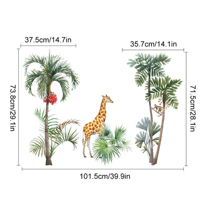 Stickers Savane Jungle Déco-exotique.fr