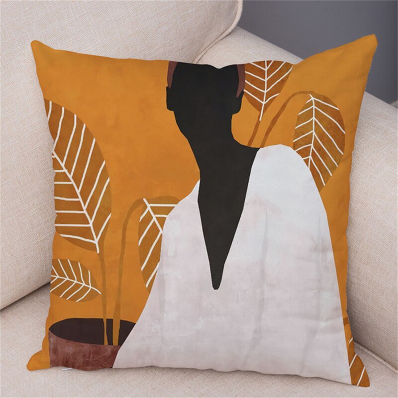 Coussin Tropical Portait femme Déco-exotique.fr