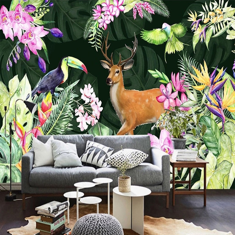 Papier peint Animaux de la Jungle Déco-exotique.fr