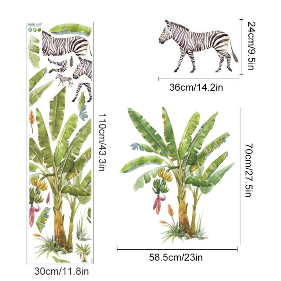Stickers Savane Jungle Déco-exotique.fr