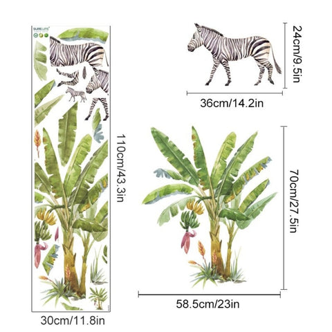Stickers Savane Jungle Déco-exotique.fr