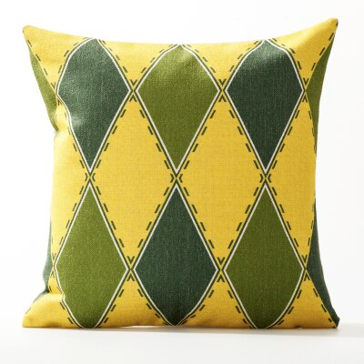 Coussin Tropical jaune et vert Déco-exotique.fr