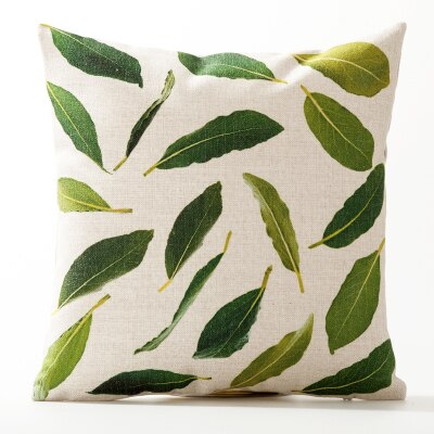 Coussin Tropical jaune et vert Déco-exotique.fr