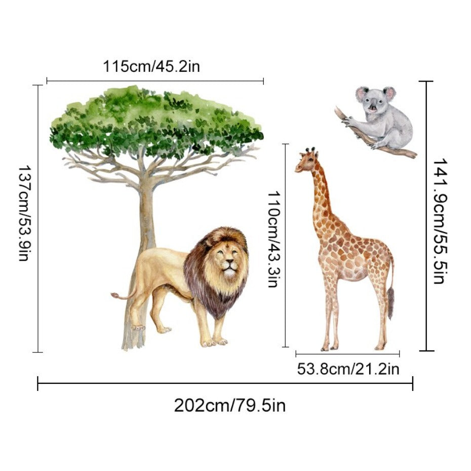 Stickers muraux Jungle Safari Déco-exotique.fr