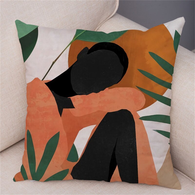 Coussin Tropical Portait femme Déco-exotique.fr