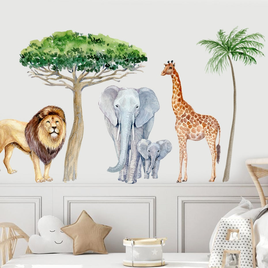Stickers muraux Jungle Safari Déco-exotique.fr