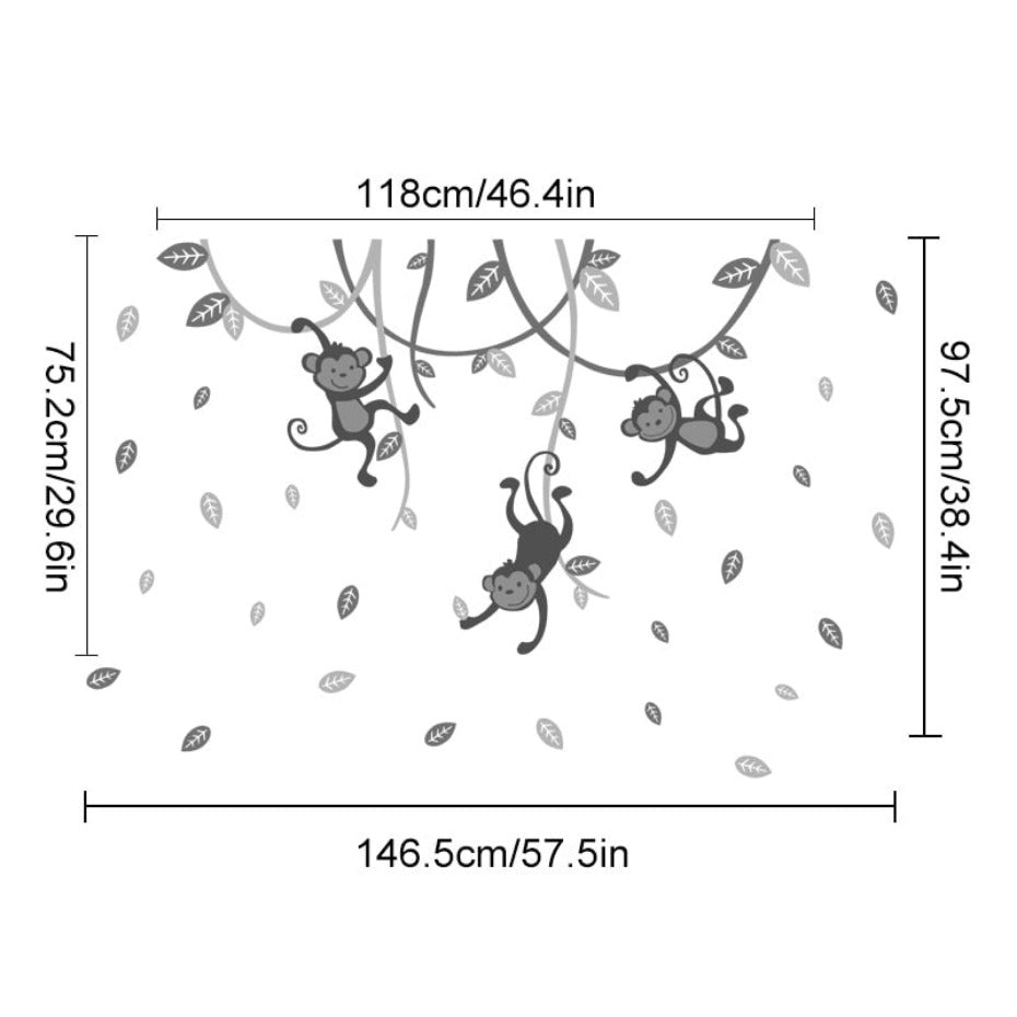 Stickers Singe Chambre Bébé Déco-exotique.fr