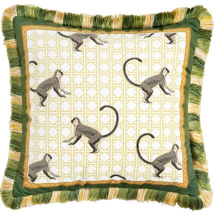 Coussin Velours Jungle Déco-exotique.fr