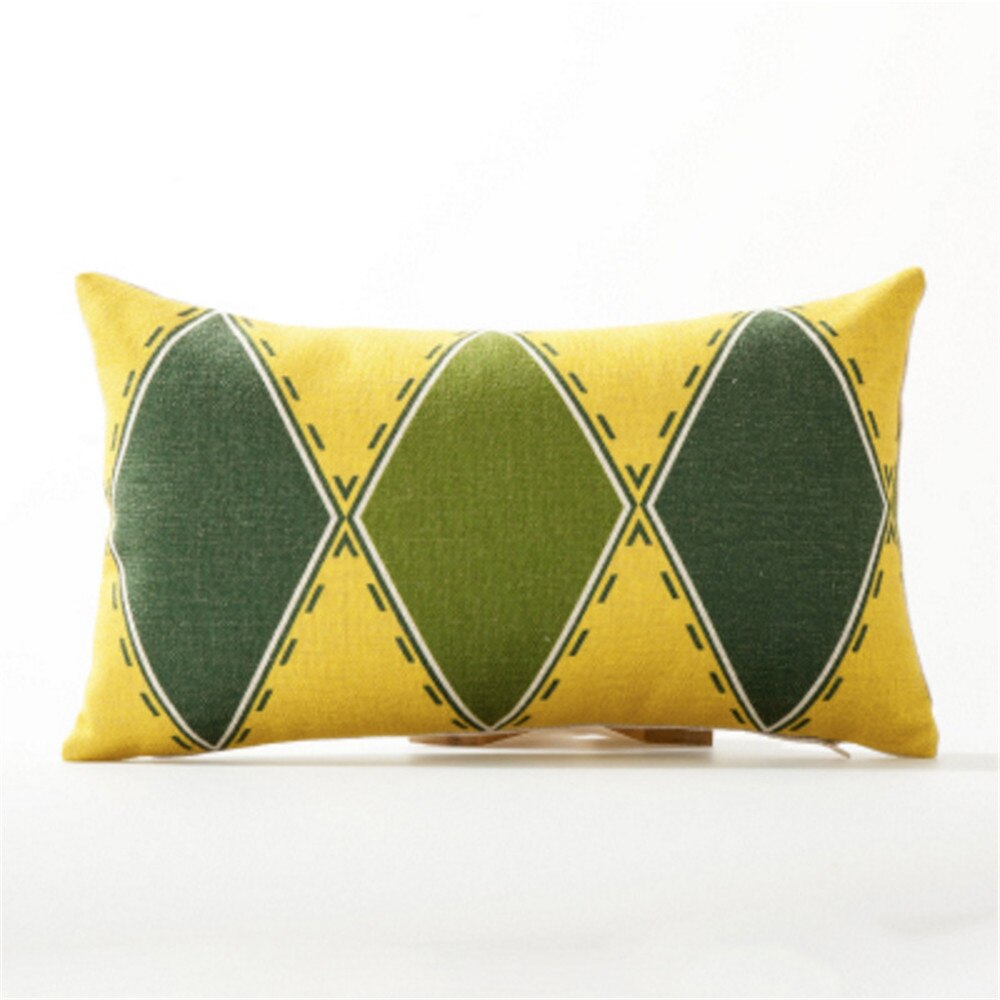 Coussin Tropical jaune et vert Déco-exotique.fr