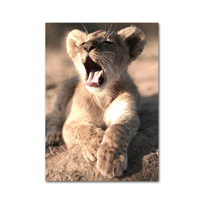 Affiche Animaux Savane Déco-exotique.fr