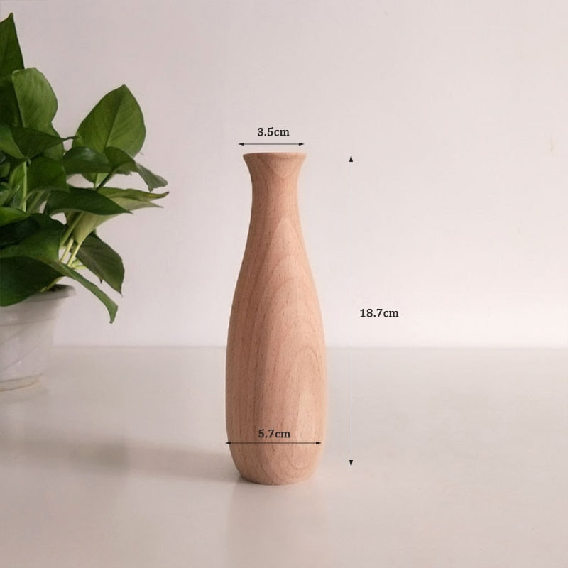 Vase en Bois allongé Déco-exotique.fr