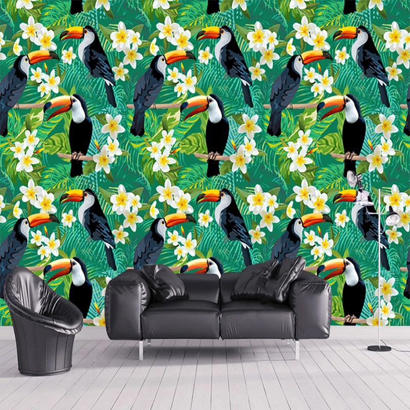 Papier peint Tropical Toucan Déco-exotique.fr