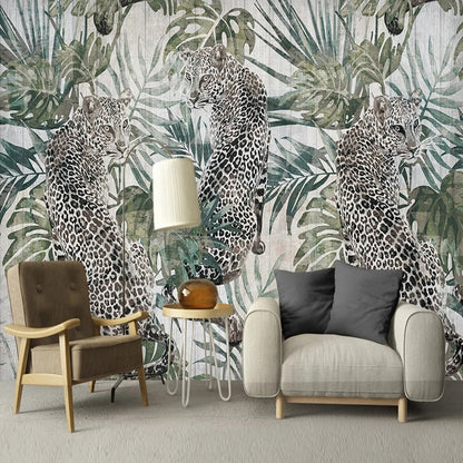 Papier peint Jungle Léopard Déco-exotique.fr
