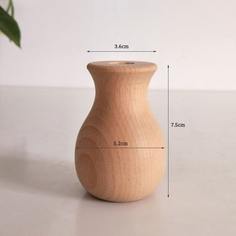 Vase en Bois allongé Déco-exotique.fr