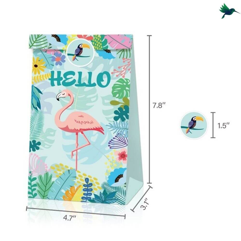Sachet Bonbon Anniversaire Tropical - Déco-exotique.fr