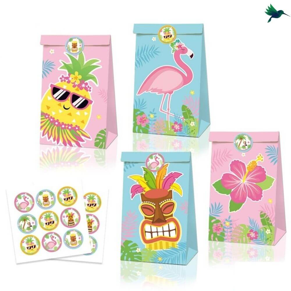 Sachet Bonbon Anniversaire Tropical - Déco-exotique.fr