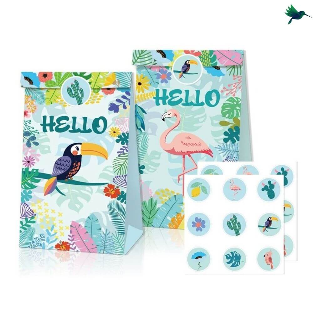 Sachet Bonbon Anniversaire Tropical - Déco-exotique.fr