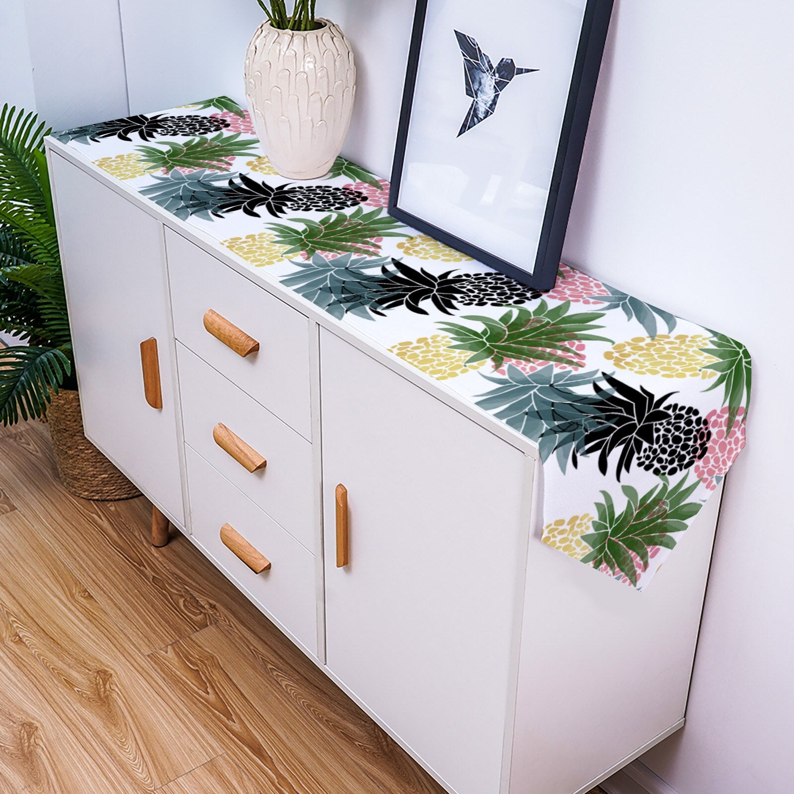 Chemin de table Tropical Ananas Déco-exotique.fr