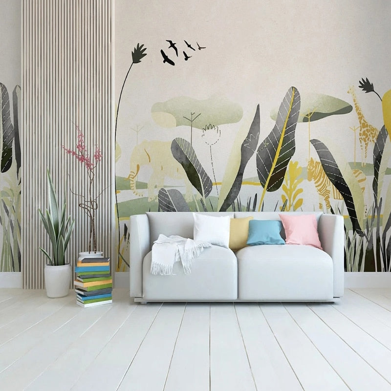 Papier peint Chambre Jungle Déco-exotique.fr