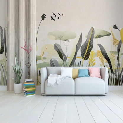 Papier peint Chambre Jungle Déco-exotique.fr