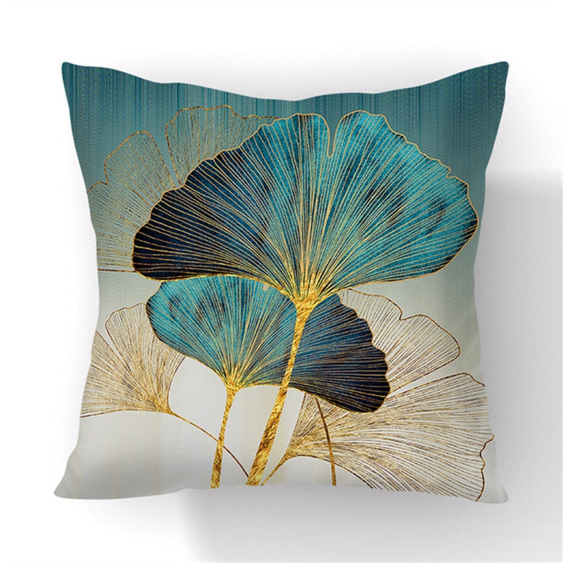 Coussin Ginkgo Déco-exotique.fr