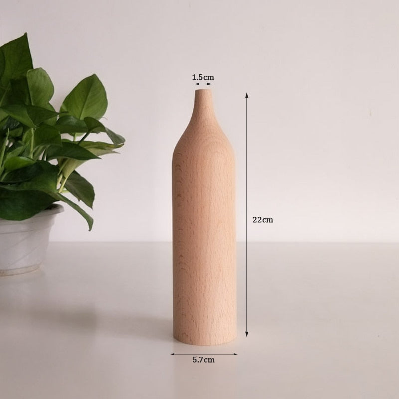 Vase en Bois allongé Déco-exotique.fr