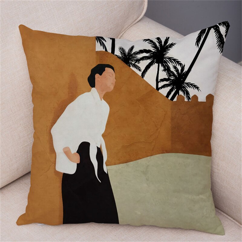 Coussin Tropical Portait femme Déco-exotique.fr