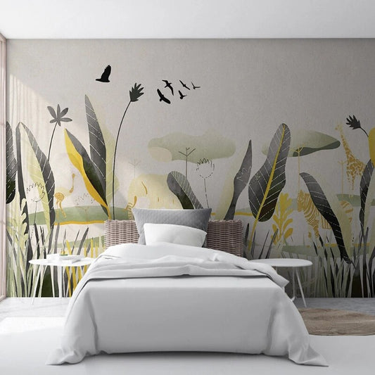 Papier peint Chambre Jungle Déco-exotique.fr