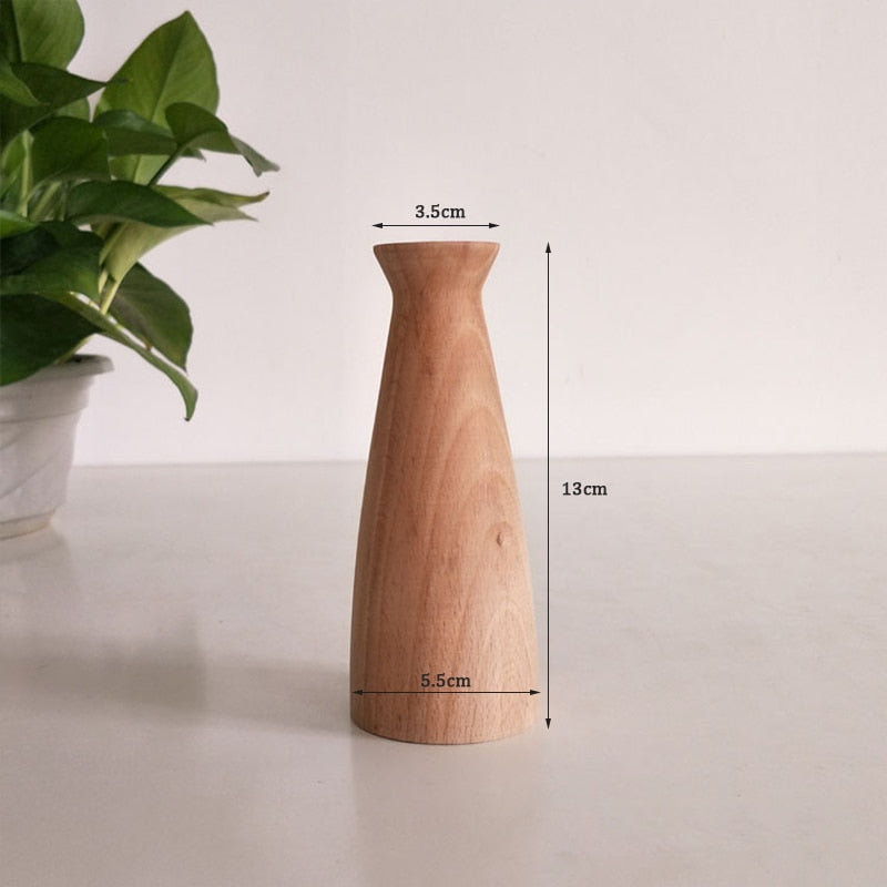 Vase en Bois allongé Déco-exotique.fr