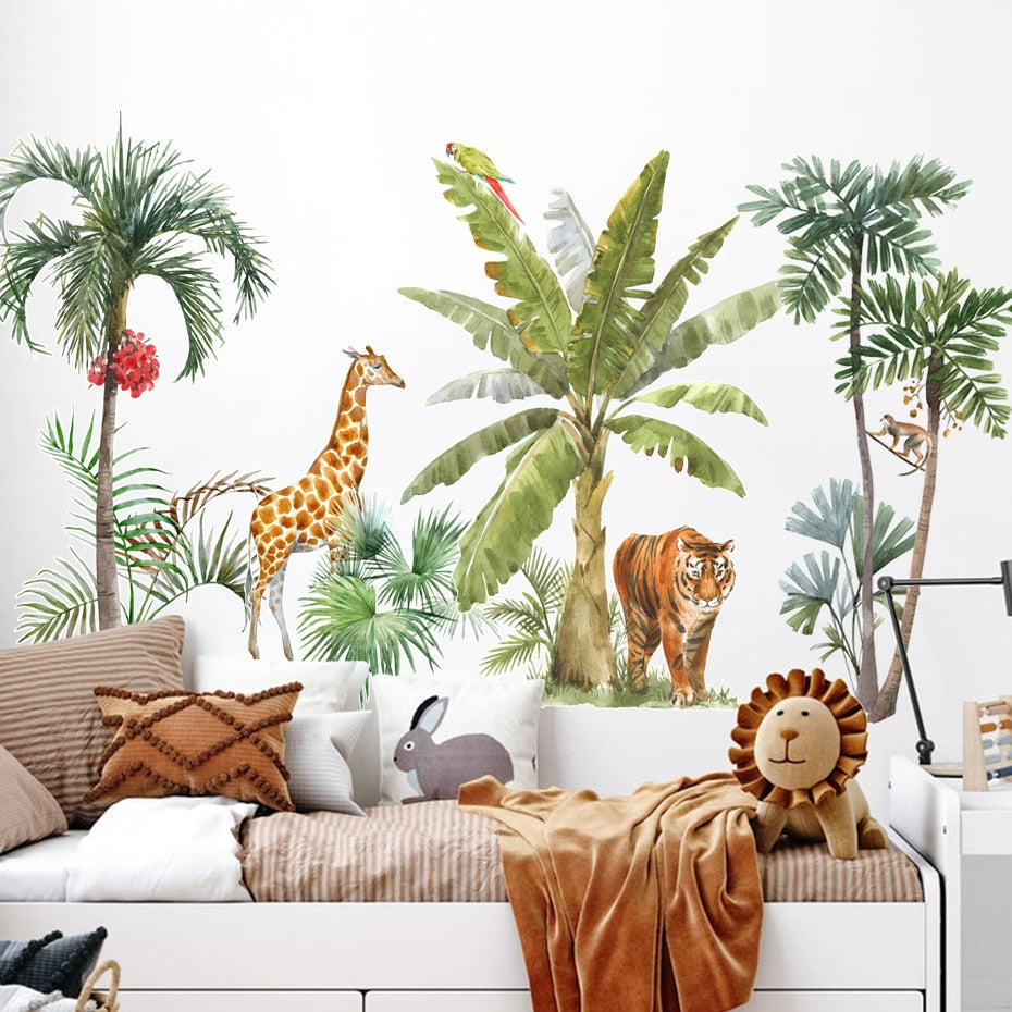 Stickers Savane Jungle Déco-exotique.fr