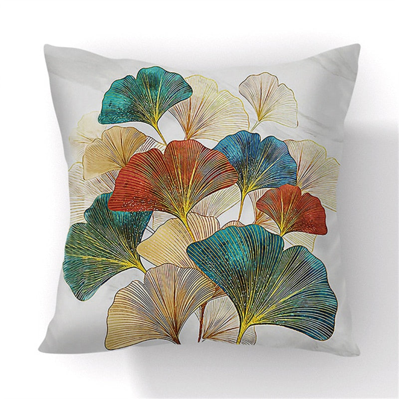 Coussin Ginkgo Déco-exotique.fr