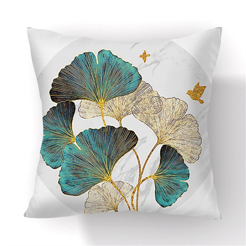 Coussin Ginkgo Déco-exotique.fr