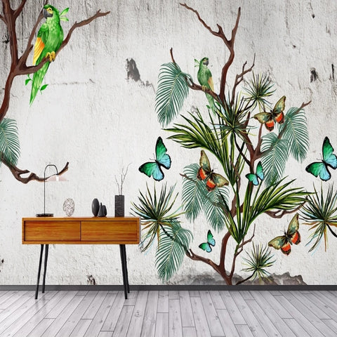 Papier peint Jungle Papillon Déco-exotique.fr