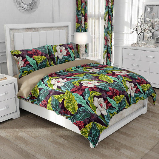 Housse de couette Jungle multicolore Déco-exotique.fr