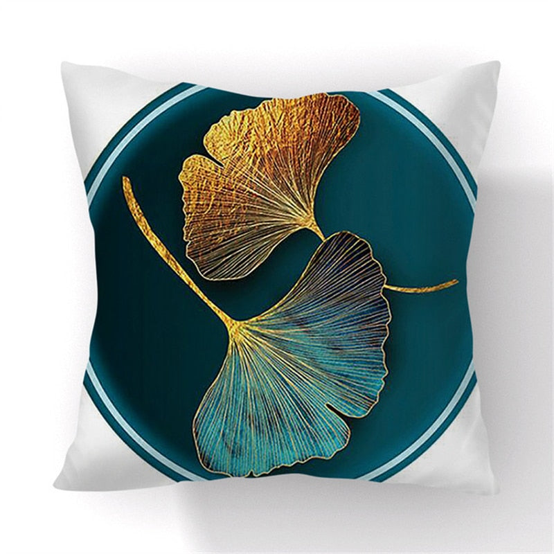 Coussin Ginkgo Déco-exotique.fr