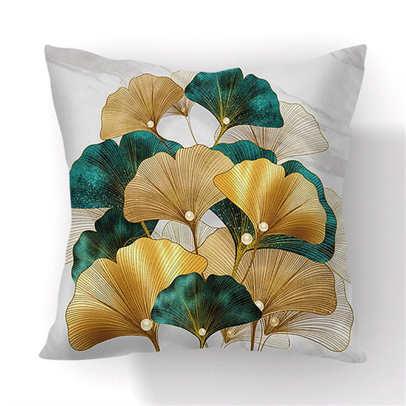 Coussin Ginkgo Déco-exotique.fr