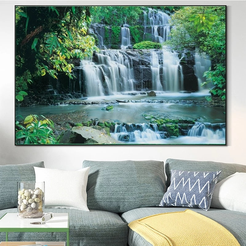 Poster Cascade Déco-exotique.fr