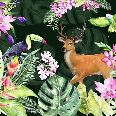 Papier peint Animaux de la Jungle Déco-exotique.fr