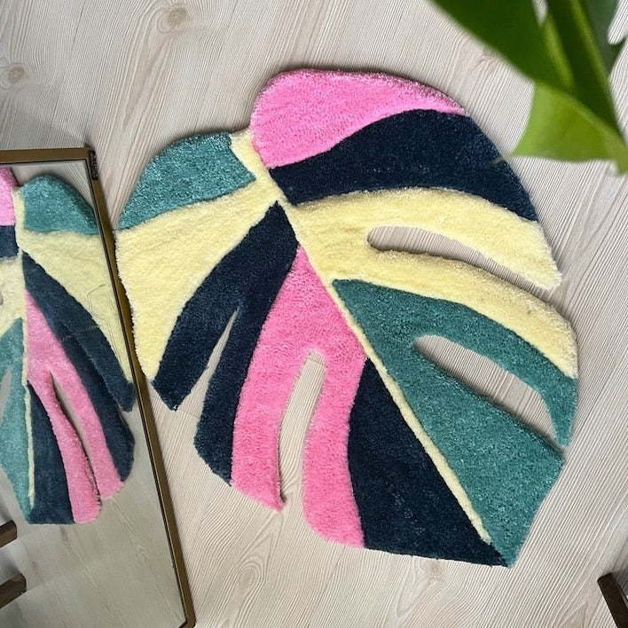 Tapis en Forme de Feuille Coloré Déco-exotique.fr