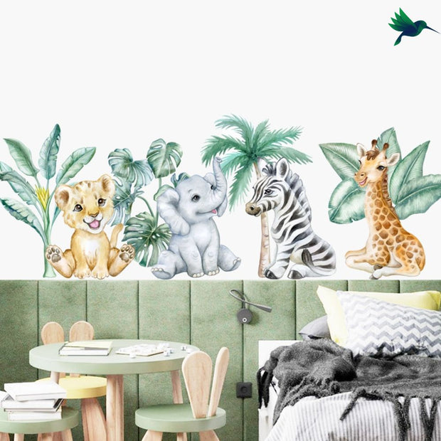 Stickers Animaux Savane Déco-exotique.fr