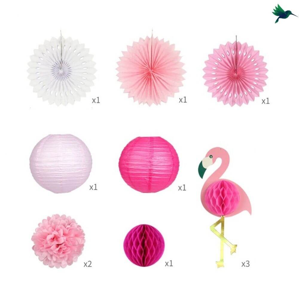 Suspension Boule Papier - Fête Tropicale - Déco-exotique.fr