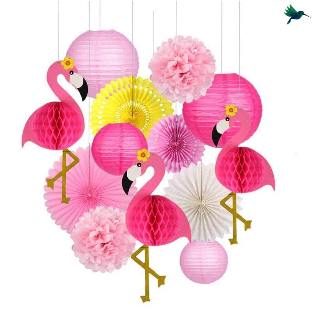 Suspension Boule Papier - Fête Tropicale - Déco-exotique.fr