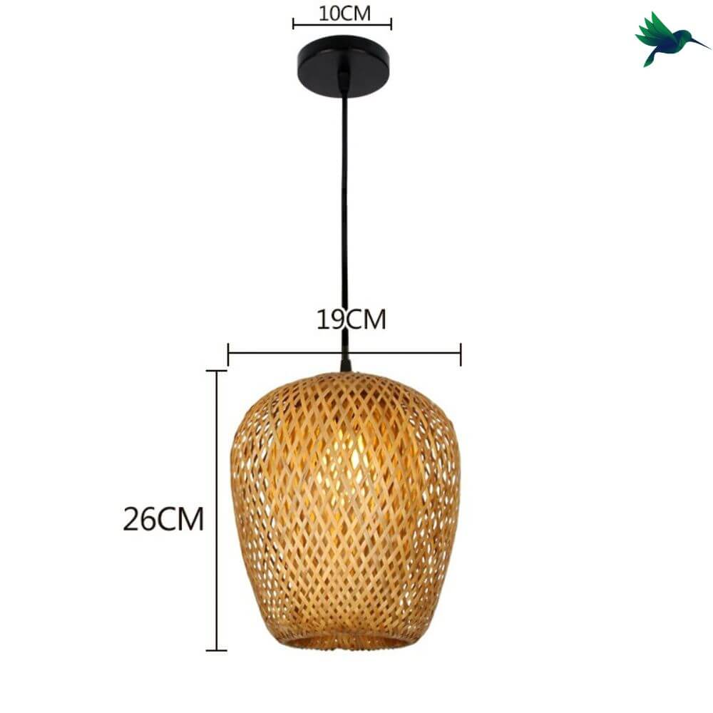 Suspension en Bambou Ajouré Déco-exotique.fr